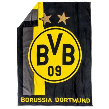 Borussia Dortmund BVB Fleecedecke Streifen 150x200 cm